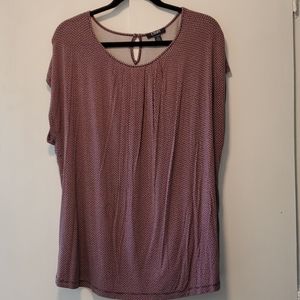 Chaps 2X cap sleeve blouse